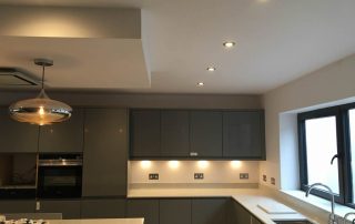 New build kitchen with various lighting circuits NP Electrics Tring