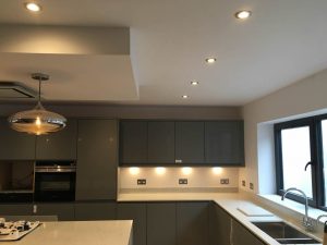 New build kitchen with various lighting circuits NP Electrics Tring