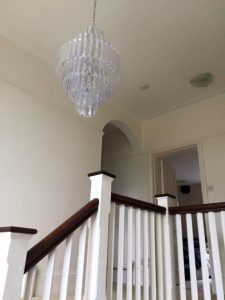 Chandelier installation
